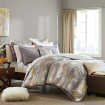 roe gray full queen bedding set   