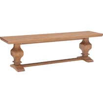 roland light brown bench   