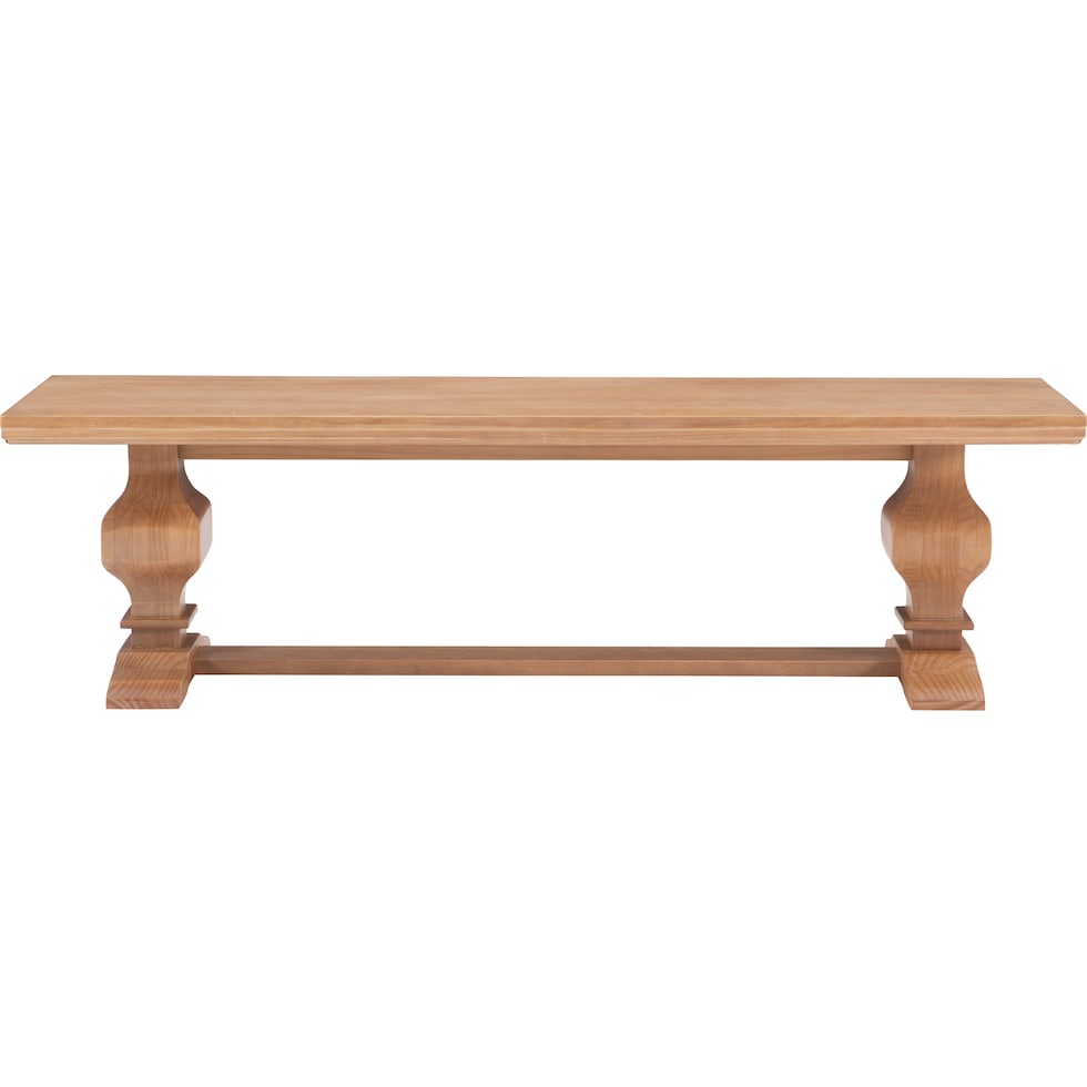 roland light brown bench   