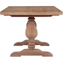 roland light brown dining table   