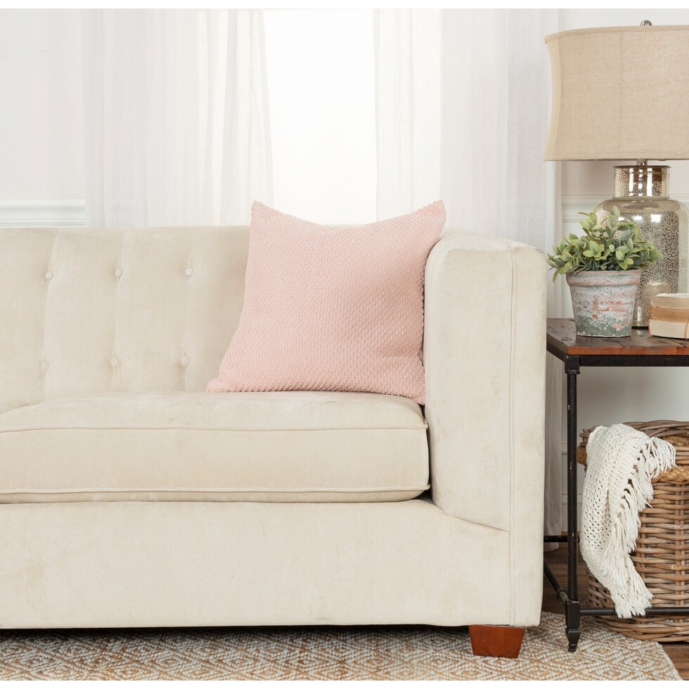 romina pink accent pillow   
