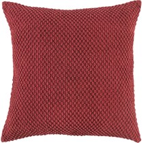 romina red accent pillow   