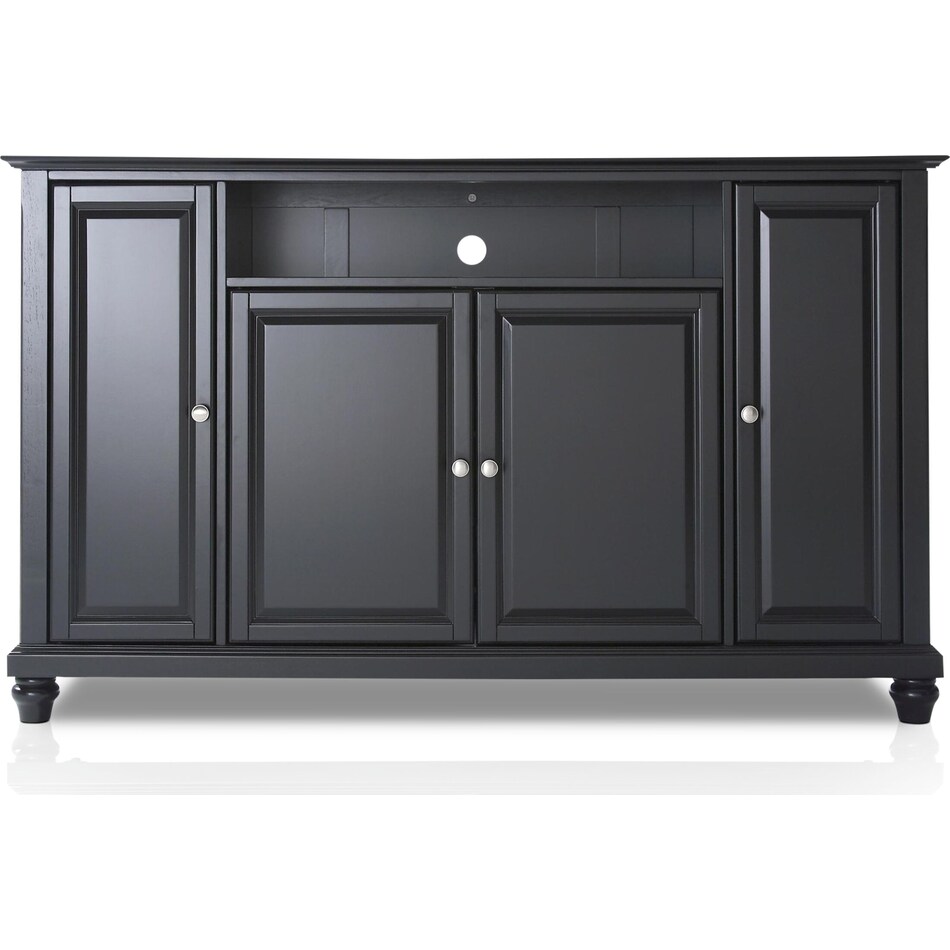 Ronald 60” TV Stand Black Value City Furniture