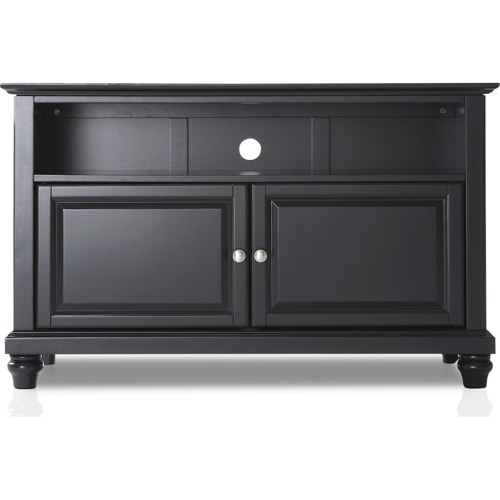 ronald black tv stand   
