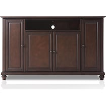 ronald dark brown tv stand   