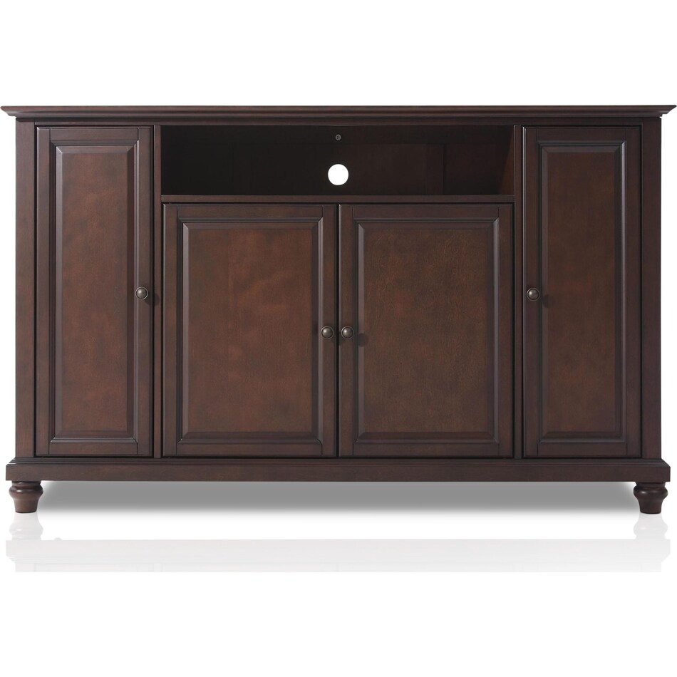 Ronald 60” TV Stand Mahogany Value City Furniture