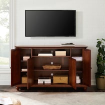 ronald dark brown tv stand   