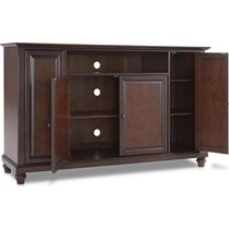 ronald dark brown tv stand   