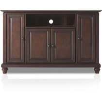 ronald dark brown tv stand   