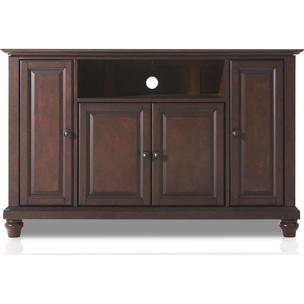 ronald dark brown tv stand   