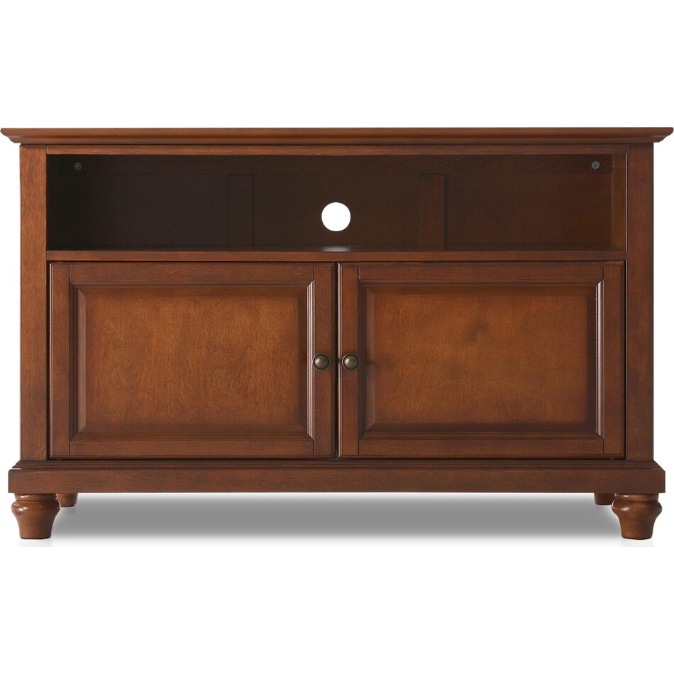 Ronald 42” TV Stand Cherry Value City Furniture