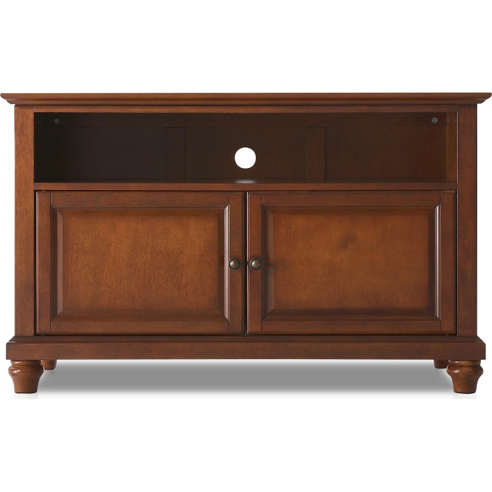 ronald dark brown tv stand   