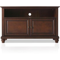 ronald dark brown tv stand   