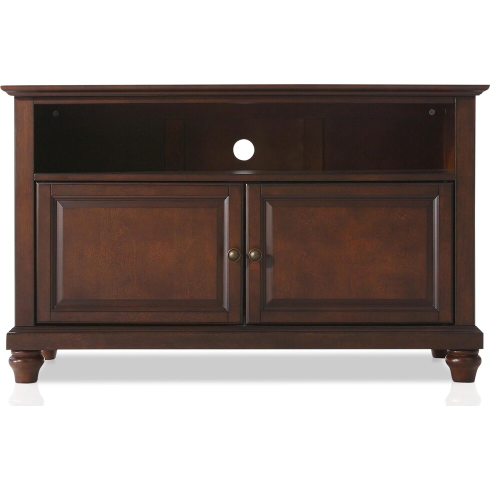 ronald dark brown tv stand   