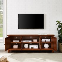 ronald dark brown tv stand   