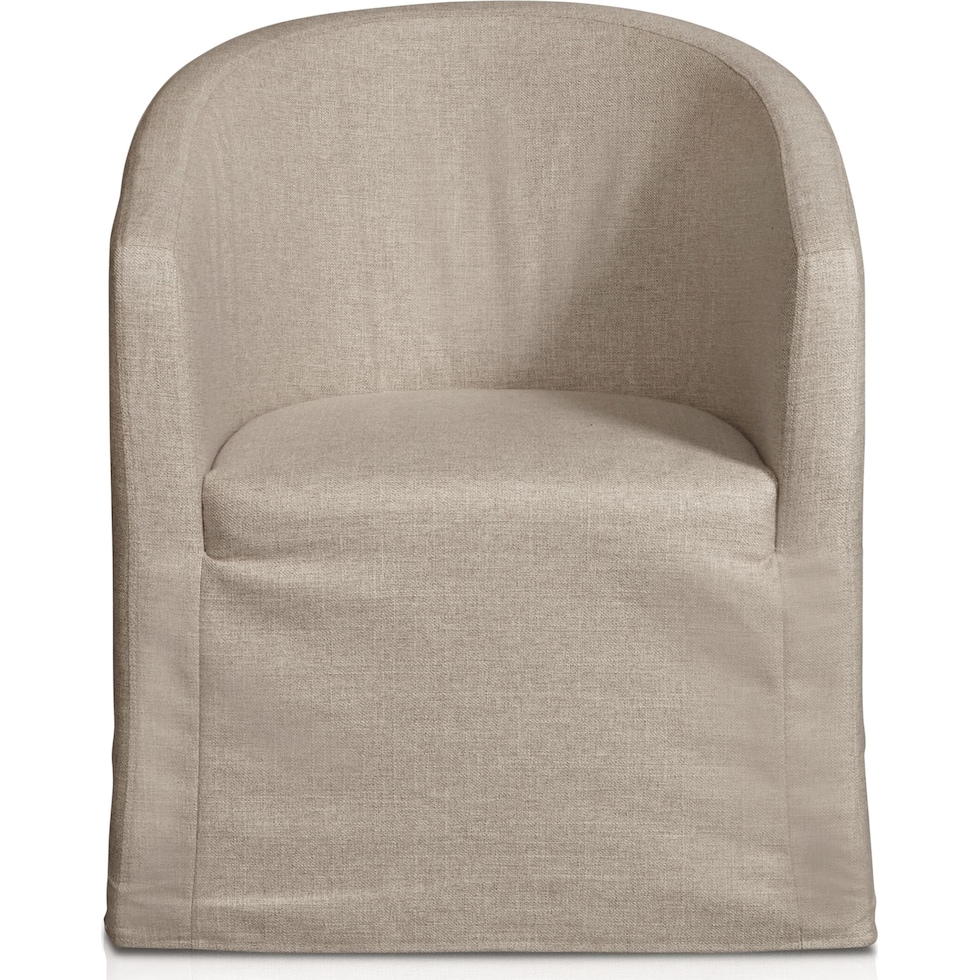 ronan white accent chair   