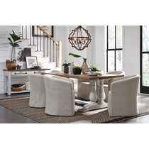 ronan white accent chair   