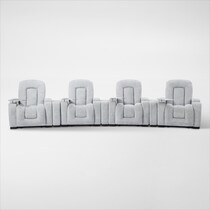 rory gray  pc power reclining sectional   