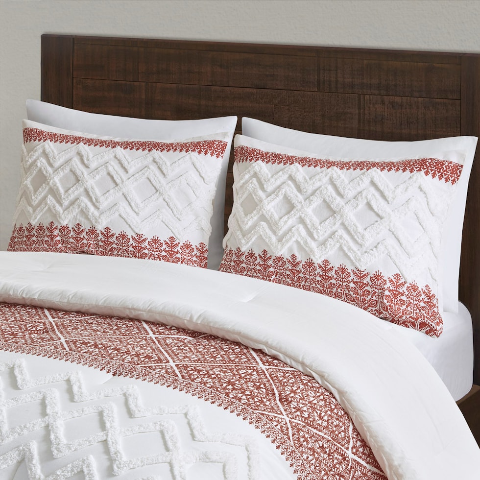 rosalee light brown full queen bedding set   