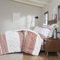 rosalee light brown king california king bedding set   