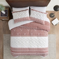 rosalee light brown king california king bedding set   