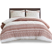 rosalee light brown king california king bedding set   