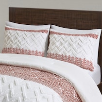 rosalee light brown king california king bedding set   