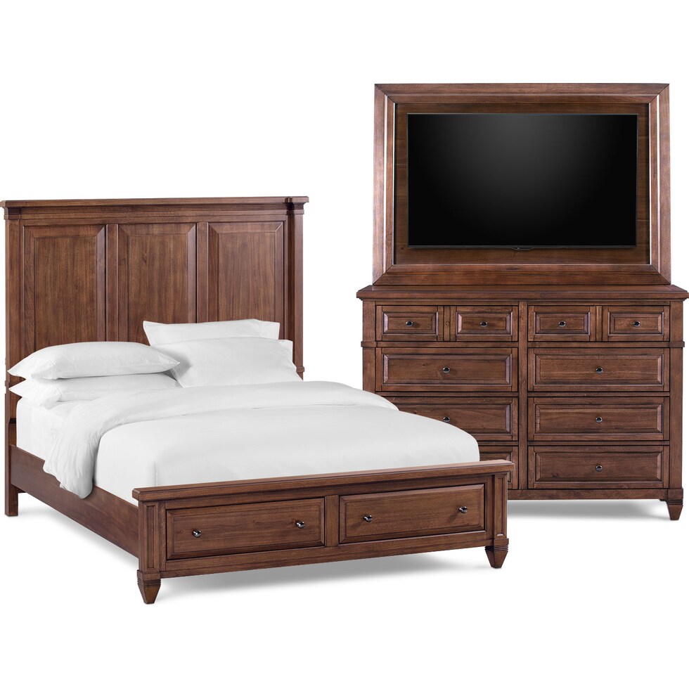 rosalie dark brown  pc king bedroom   