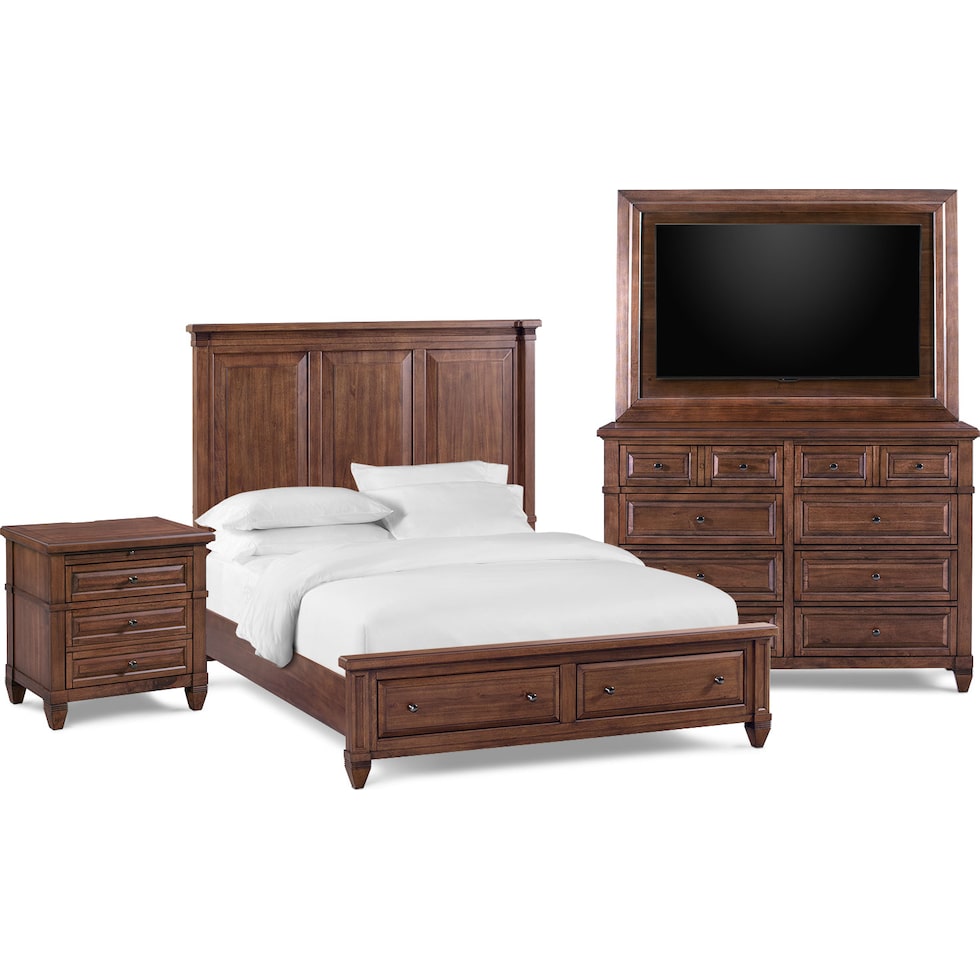 rosalie dark brown  pc king bedroom   