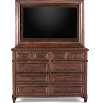 rosalie dark brown dresser   