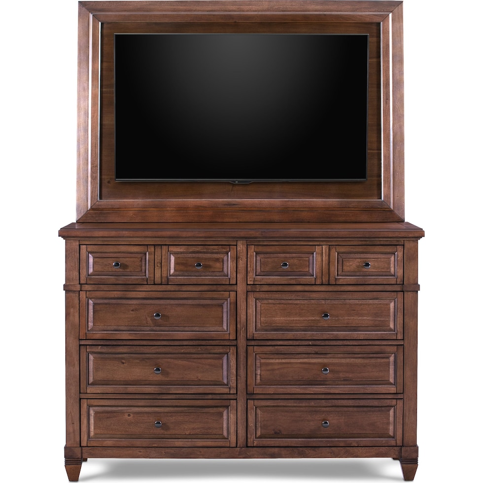 rosalie dark brown dresser   