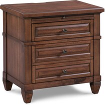 rosalie dark brown nightstand   