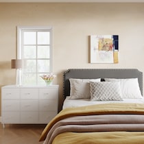 rosalind gray king headboard   