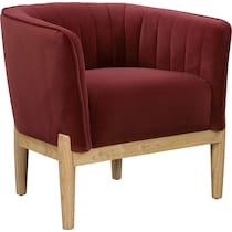 rosalind red accent chair   