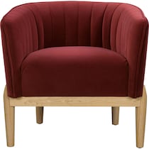 rosalind red accent chair   