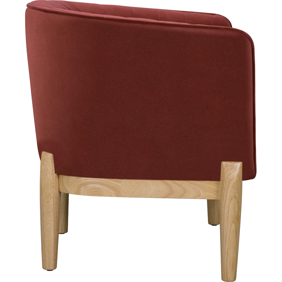 rosalind red accent chair   