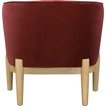 rosalind red accent chair   