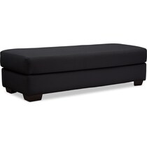 rosalyn black ottoman   