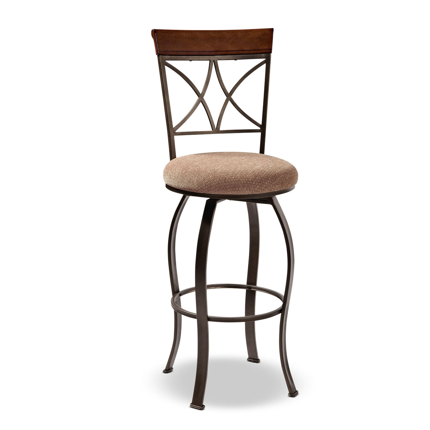 Cherry swivel store bar stools