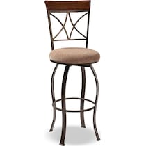 rosedale dark brown bar stool   