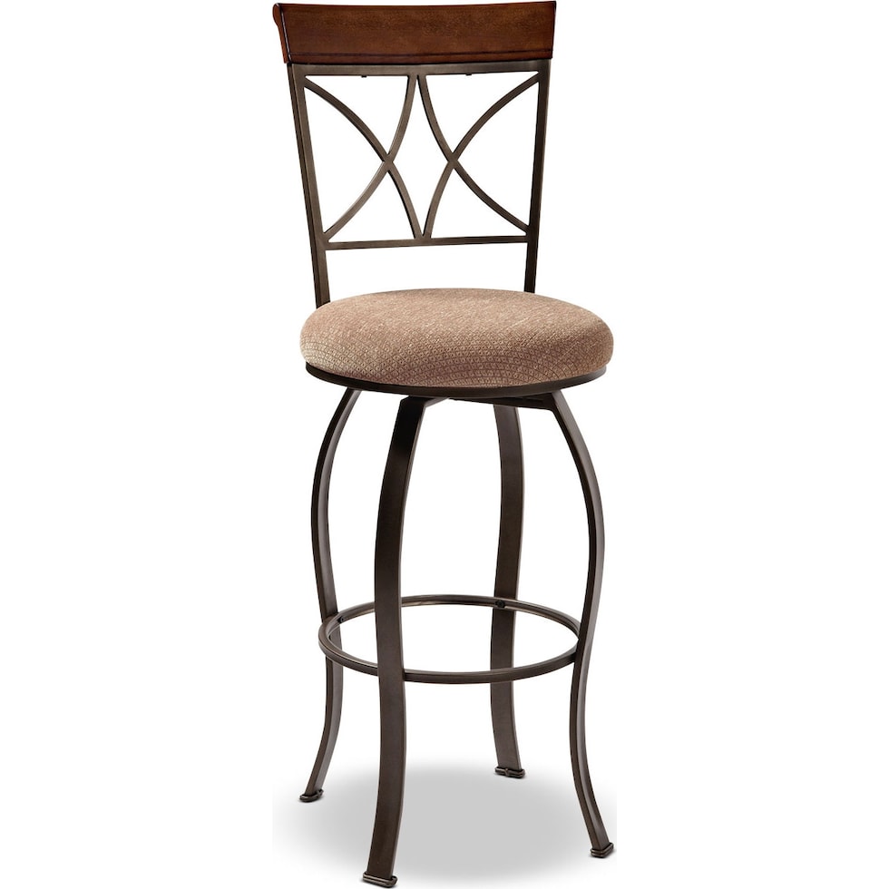 rosedale dark brown bar stool   