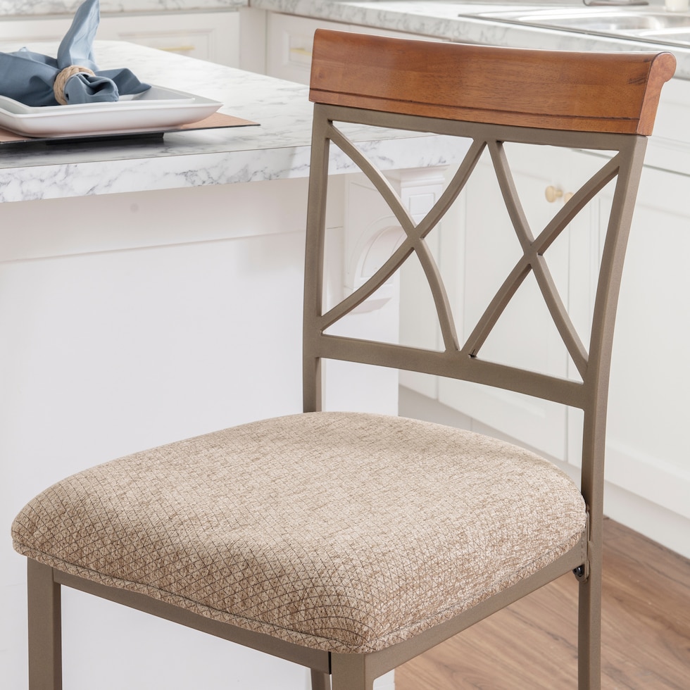 rosedale dark brown bar stool   