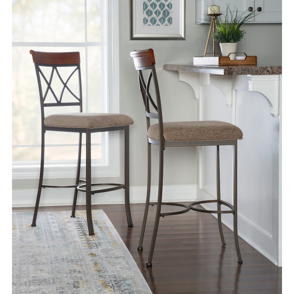 rosedale dark brown bar stool   