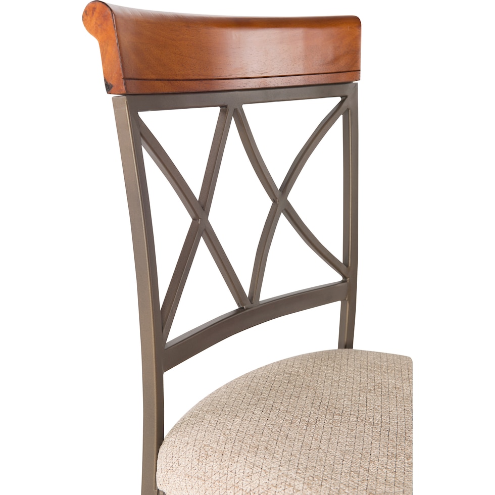rosedale dark brown bar stool   