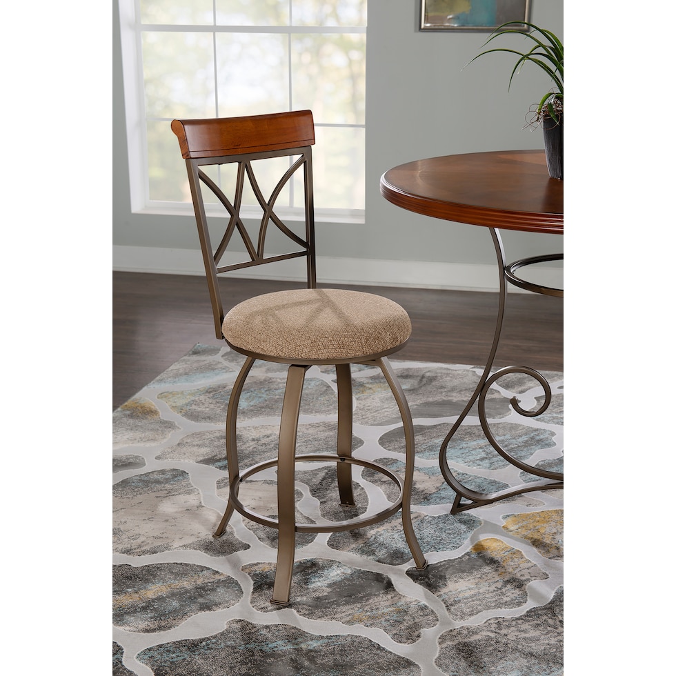 rosedale dark brown bar stool   