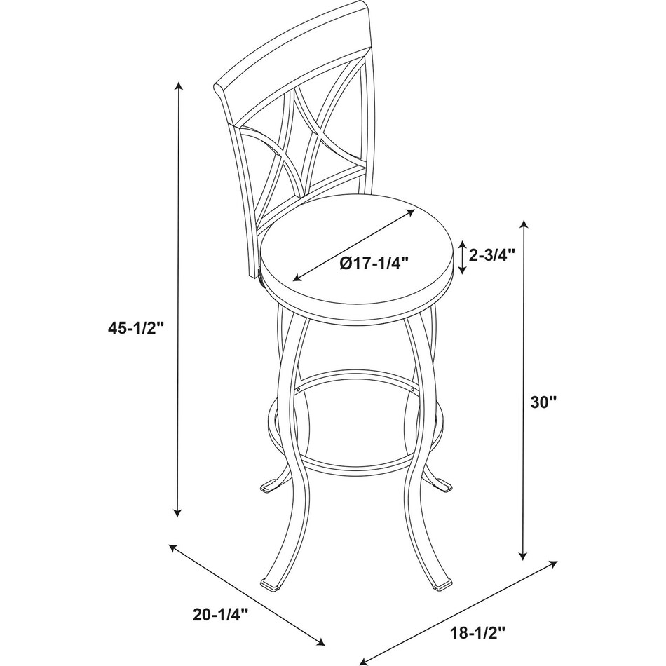 Rosedale Swivel Stool | Value City Furniture