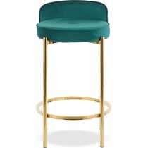 rosen green counter height stool   