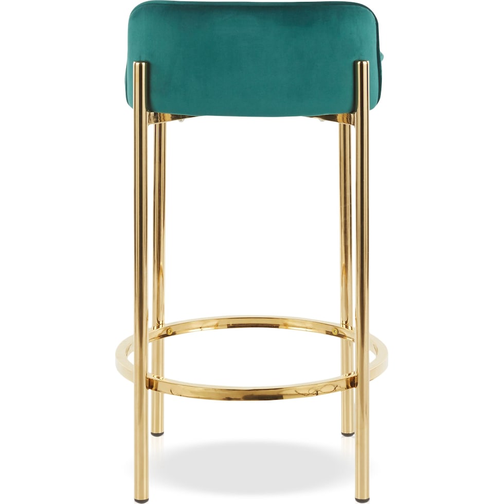 rosen green counter height stool   