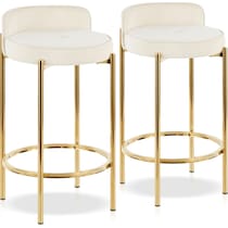 rosen white counter height stool   