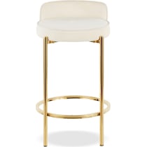 rosen white counter height stool   